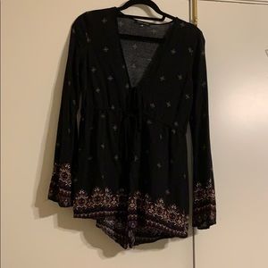 Kendall & Kylie Black Romper